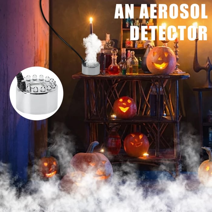Ultraschall Nebelmaschine | LED-Fog Maker mit Intelligenter Sensor | Deko & Luftbefeuchter für Halloween & Zuhause