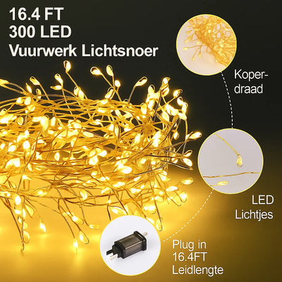 LED Kupfer Draht Dekorationsbeleuchtung – Warmer, Magischer Schein für Zuhause & Garten (9 m)