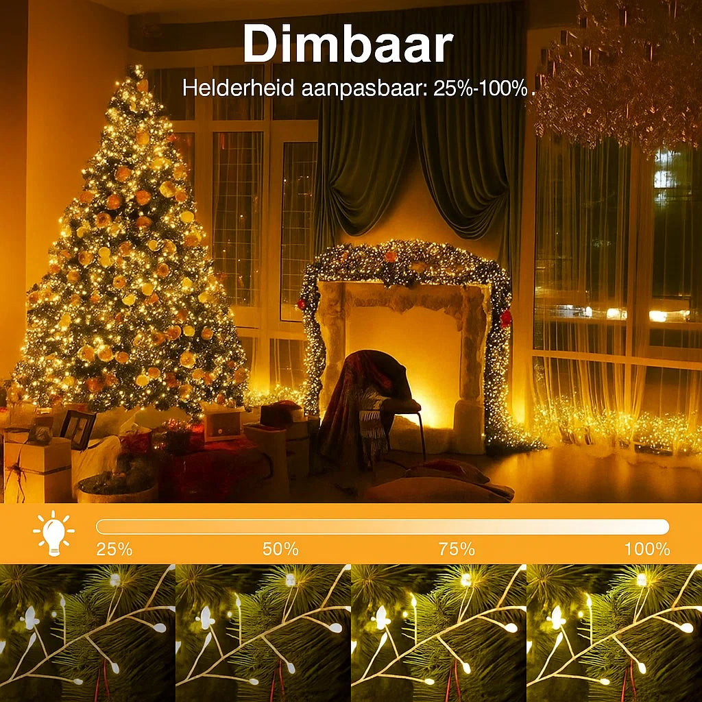 LED Kupfer Draht Dekorationsbeleuchtung – Warmer, Magischer Schein für Zuhause & Garten (9 m)