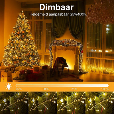 LED Kupfer Draht Dekorationsbeleuchtung – Warmer, Magischer Schein für Zuhause & Garten (9 m)