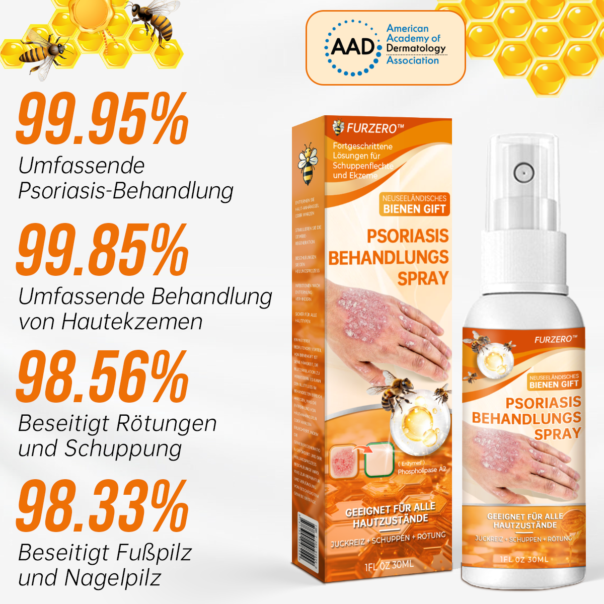 1+1 GRATIS | BeruhigungsSpray™ Lindert trockene Flecken