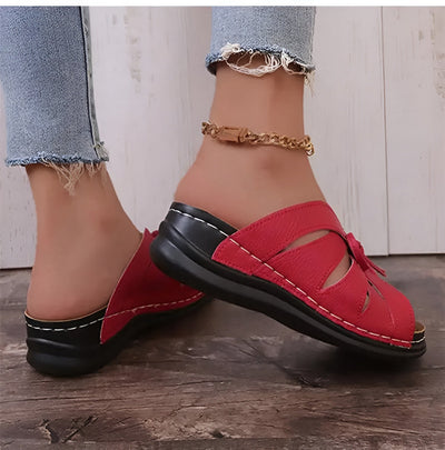 Retro Sandalen Damen – Bequeme orthopädische Schuhe für den Sommer