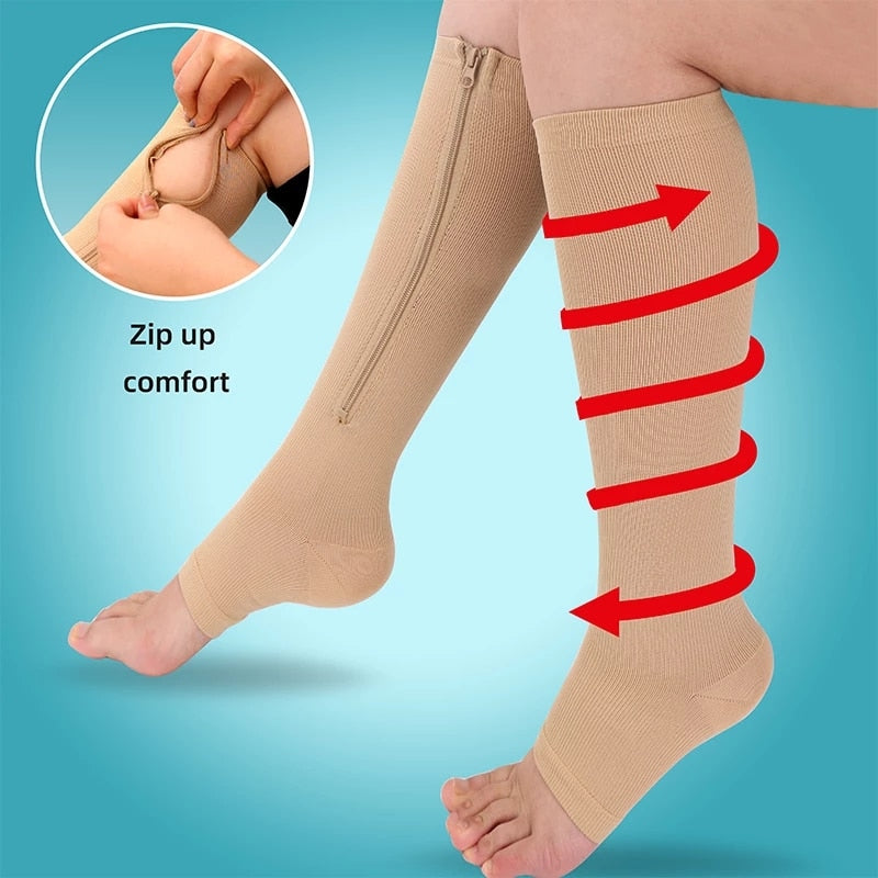 ZipFitUnterstützung™ Komfort-Strumpfhose mit Reißverschluss