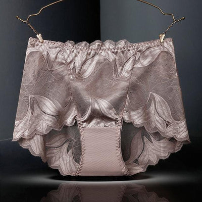 1+2 Gratis | Damen Mid-Waist Panties | Nahtlos Unterwäsche | Unsichtbare Spitze | 3er-Pack