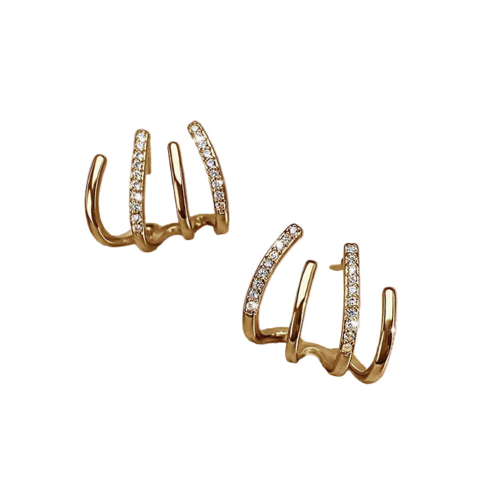 Damen Ohrringe | Leicht & hypoallergen | Elegantes Design mit funkelndem Finish | Vielseitig für Alltag & Abende