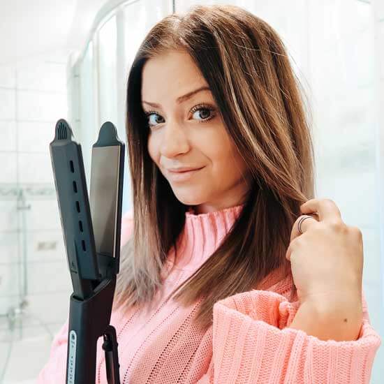 SchadensVerteidiger™ Sicheres Glätten der Haare