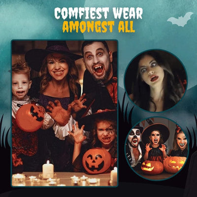 Halloween Vampirzähne | Realistisch & Passgenau | Für Erwachsene & Kinder | ABS-Material