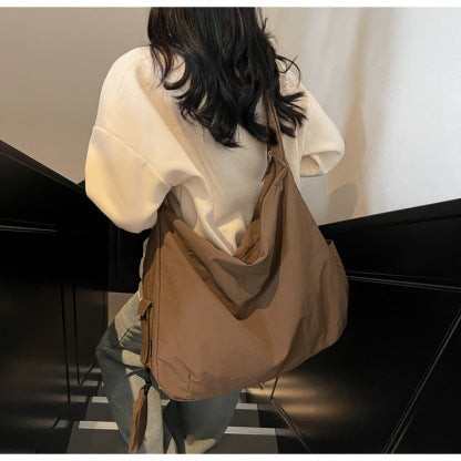 Damen Umhängetasche | Große Umhängetasche mit Außentasche | Lässig & Modisch | Hobo Tasche