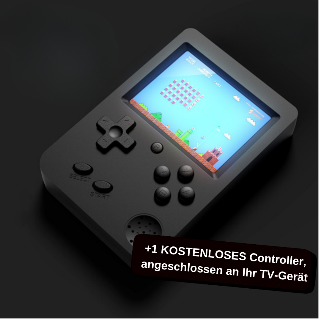 Retro Handgerät Spielkonsole | Klassische Arcade-Spiele | Tragbar & Kinderfreundlich