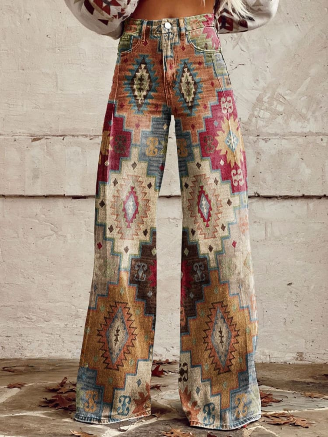 Alice™ Fließende Boho Retro Weite Hose