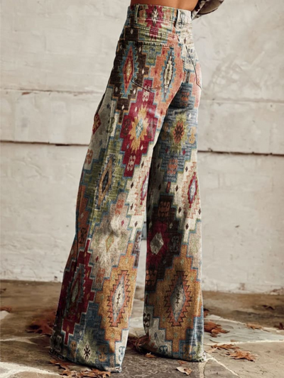 Alice™ Fließende Boho Retro Weite Hose