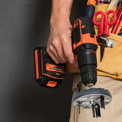 Verstellbarer Lochbohrer | Präzise Lochsäge mit Dreifach-Klinge | Nylon & Zink-Alu Legierung | Inkl. Zubehör