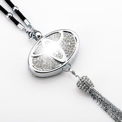 Auto-Logo Parfüm-Anhänger | Kristall & Zinklegierung | Funkelnde Dekoration & Geschenkidee