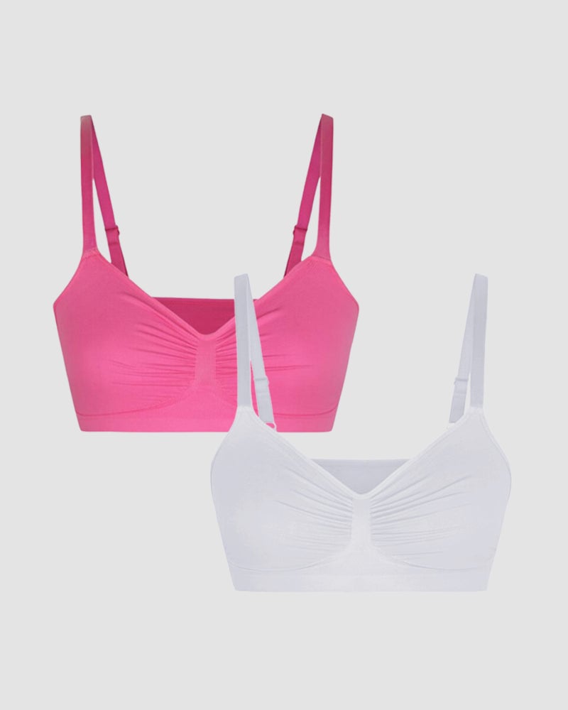 Damen BH ohne Bügel | Nahtlos & Formend | Atmungsaktiv | Modal-Baumwollmix