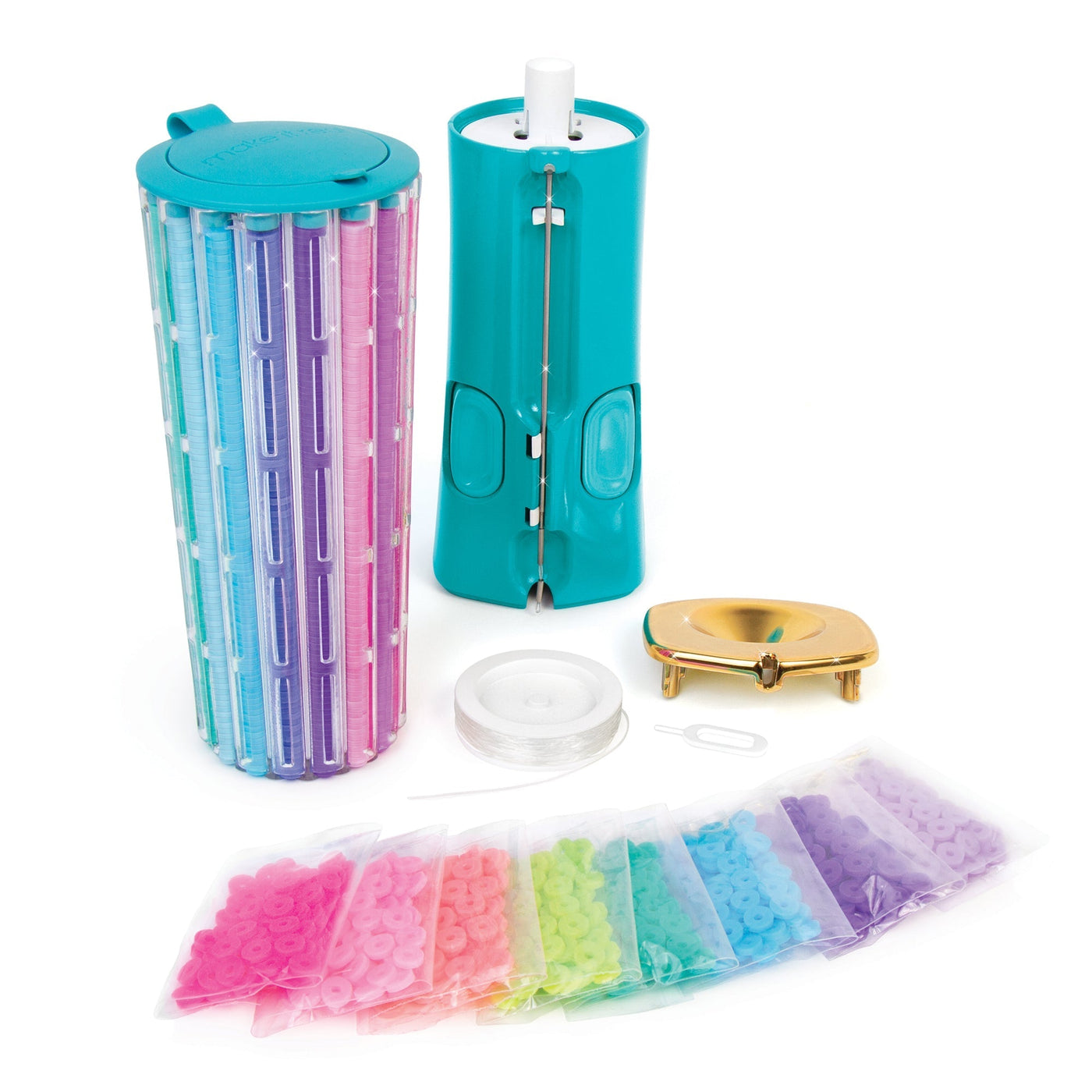 Armband Bastelset Kinder | 2000+ Perlen & 16 Farben | Kreatives DIY Schmuckset ab 8 Jahren