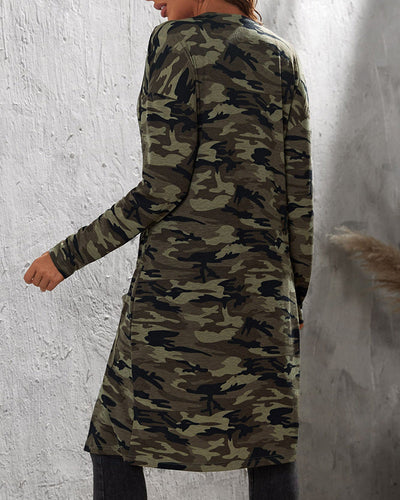 Lina | Lose Jacke mit Camouflage-Muster