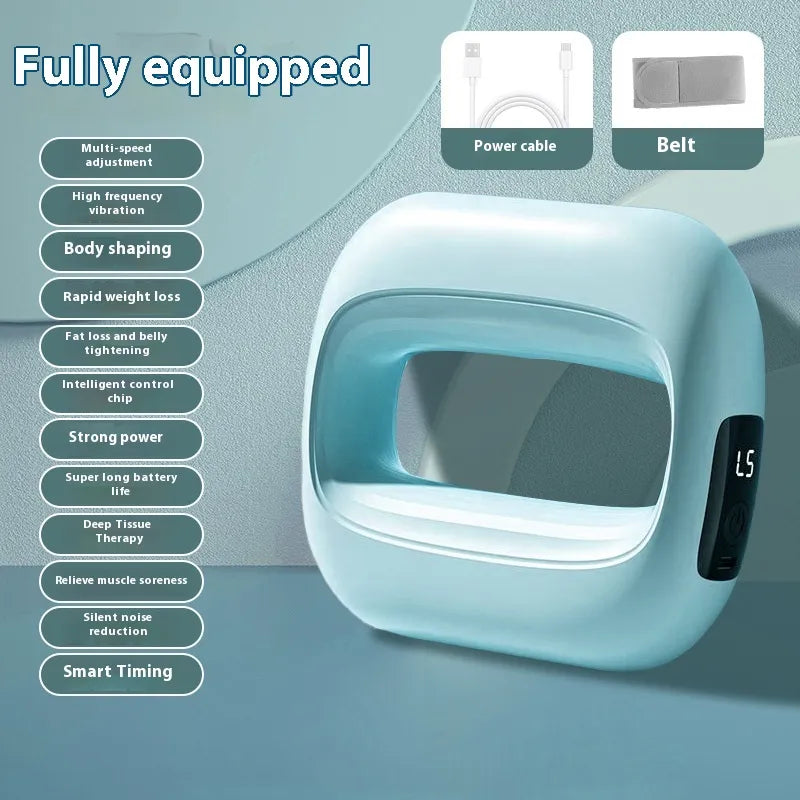 Faszien Massagegerät Ring | Freihändig mit Vibrationsmodi | USB-C Akku | Kompakt & Tragbar