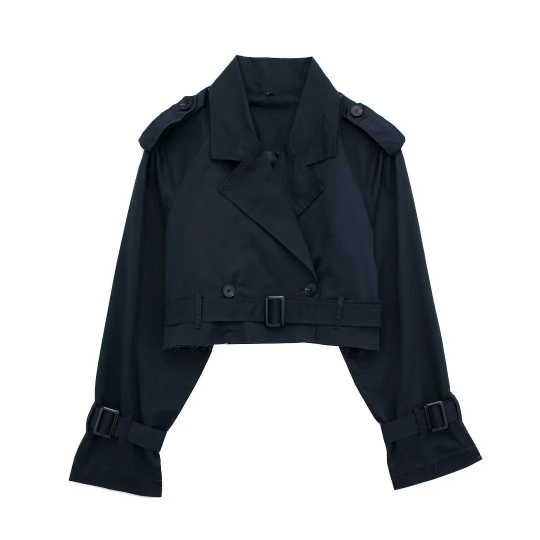 Yara - Stilvoller kurzer Trenchcoat