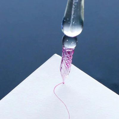 Crystaldip Glasmagie Stift | Handgefertigter Glasstift | Mit 12 Farboptionen | Künstlerisches Schreibset