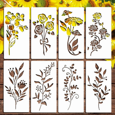 Eptchn Gartenzaun Große Blumen Schablonen DIY Dekoration BloomTrace