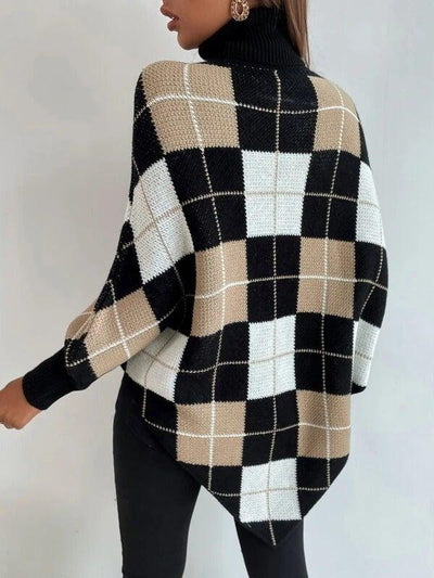 Lara | Eleganter Pullover mit hohem Ausschnitt