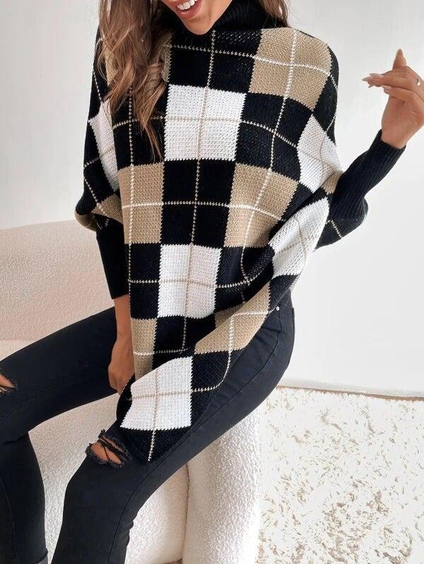 Lara | Eleganter Pullover mit hohem Ausschnitt