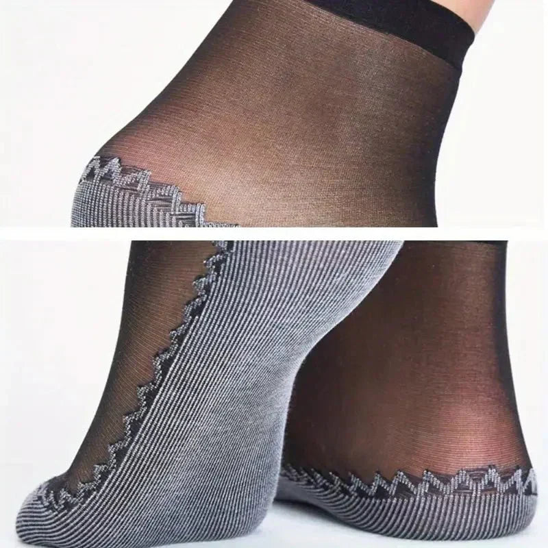 5+5 Gratis | Damen Anti-Rutsch Socken | Atmungsaktiv & Verstärkte Zehen | Unsichtbare No-Show Passform für Sommer