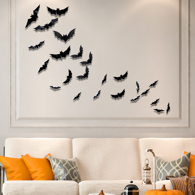 Halloween LED-Leuchten | GruselFlügel™ | Festliche Deko mit Fledermaus-Design | Batteriebetrieben & Wiederverwendbar