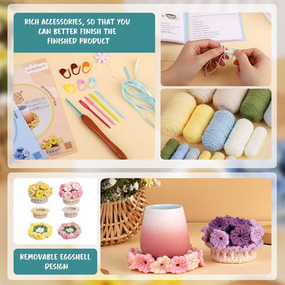 2+2 Gratis | GarnBlüte™ Stressfreier Häkelspaß