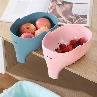 1+1 Gratis | Küchensieb Elefant | Abfluss-Sieb & Aufbewahrung | Kunststoff