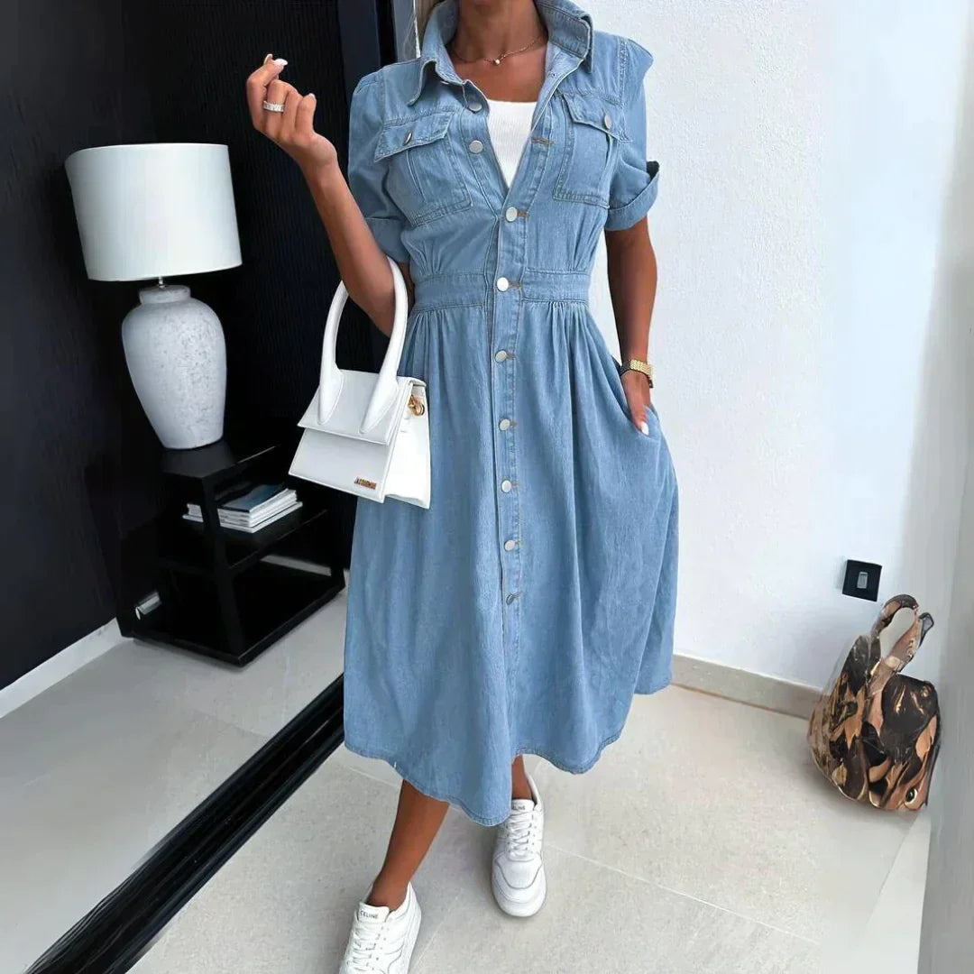 Maja - Trendiges Denim-Kleid
