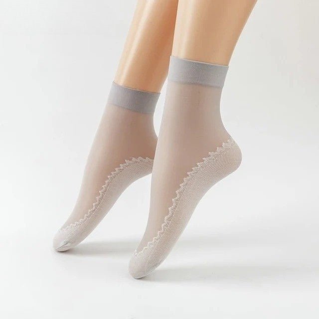 5+5 Gratis | Damen Anti-Rutsch Socken | Atmungsaktiv & Verstärkte Zehen | Unsichtbare No-Show Passform für Sommer