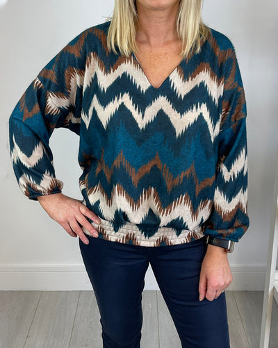 Nina | Elegante Bluse mit V-Ausschnitt