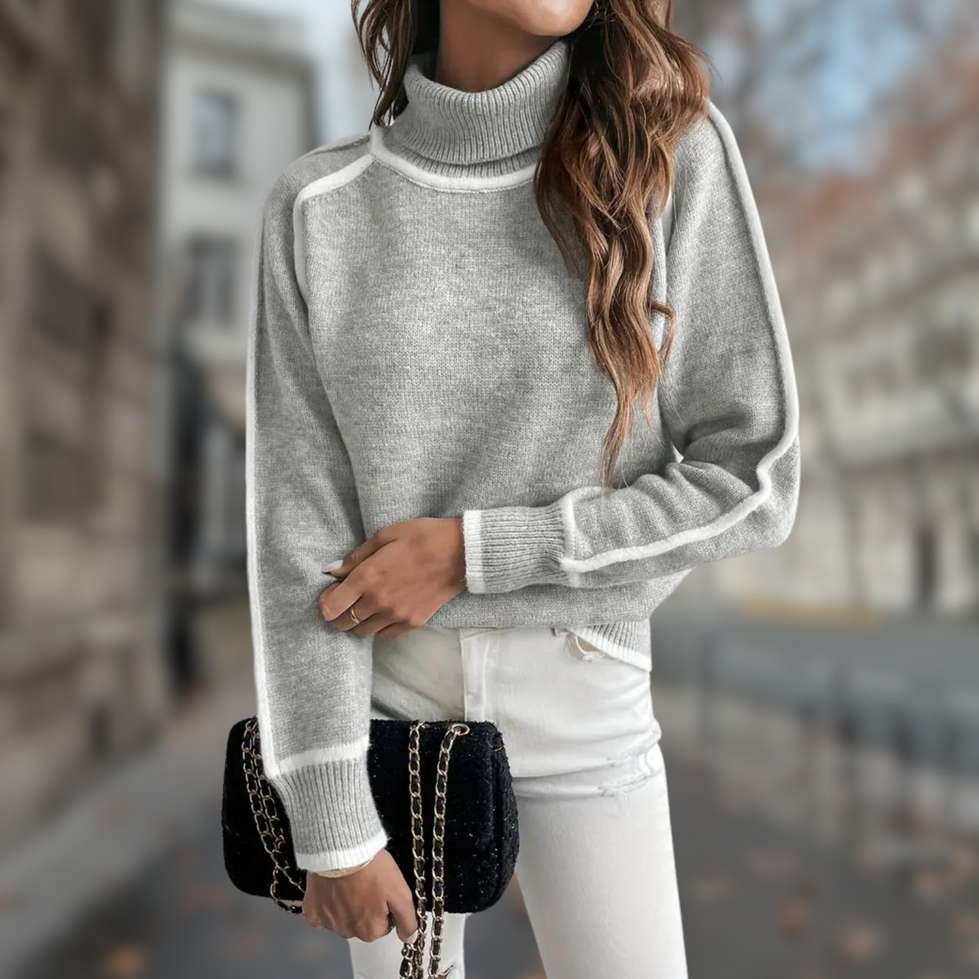 Clara | Warmer Rollkragenpullover für kalte Tage