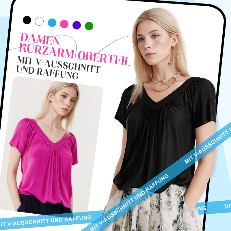 Lisbeth™ Schmeichelhaft Gefaltete Bluse