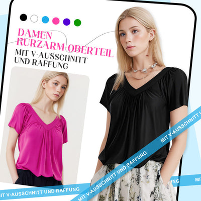 Lisbeth™ Schmeichelhaft Gefaltete Bluse