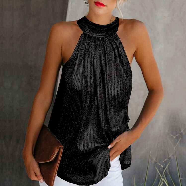 Eleganzia™ – Schickes Neckholder Top für Damen