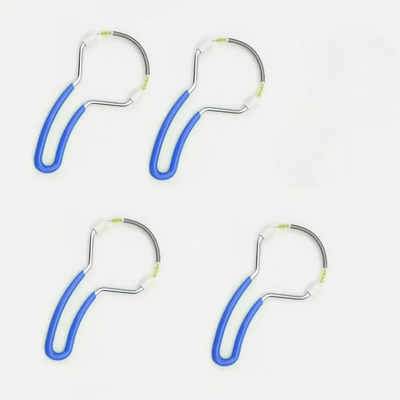 2+2 Gratis | Manueller Gesichtshaarentferner | Schmerzfreie Haarentfernung ohne Batterien | Edelstahl, tragbar & sanft zur Haut