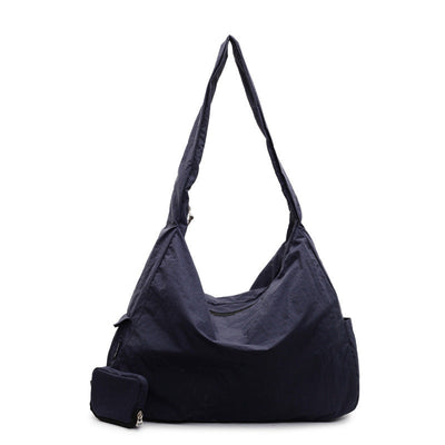 Damen Umhängetasche | Große Umhängetasche mit Außentasche | Lässig & Modisch | Hobo Tasche