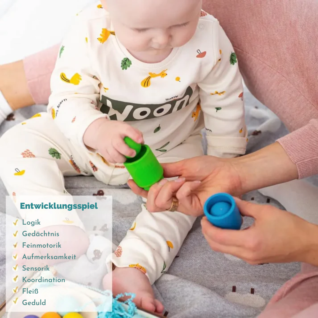 Montessori Spielzeug | Motorik & Konzentration | Holz & Kunststoff