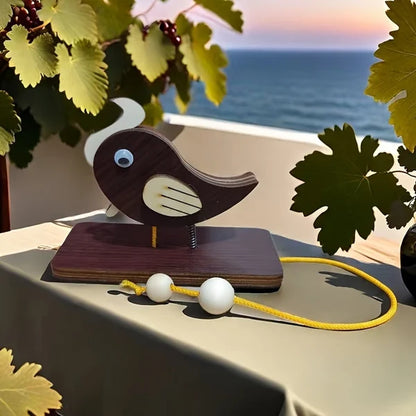 Specht Türklingel | Handgefertigtes Holzdesign | Nostalgisch & Kinderfreundlich