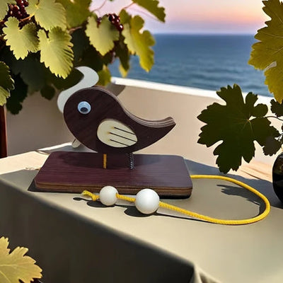 Specht Türklingel | Handgefertigtes Holzdesign | Nostalgisch & Kinderfreundlich