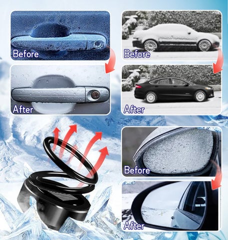 Solar Autoheizung | Kinetisches Molekular-Heizgerät | Auftauen & Enteisen | Tragbare Heizung für Auto & Zuhause