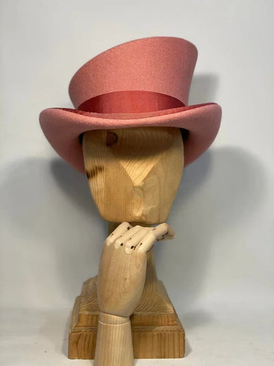 Damen Zylinderhut asymmetrisch | Handgefertigt & Elegantes Design | Hochwertige Wollstruktur