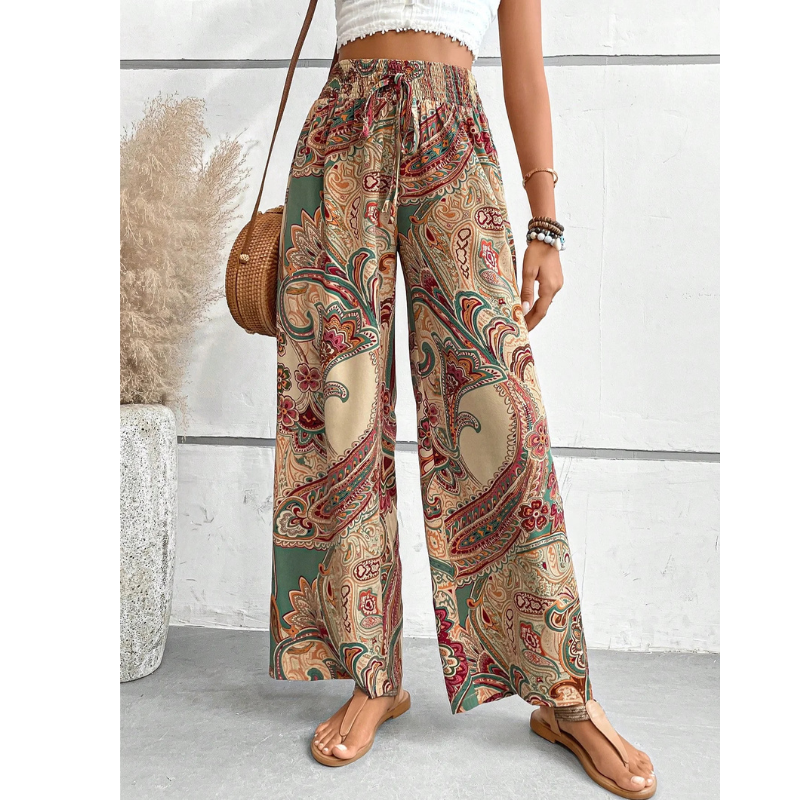 Damenhose Im Boho Stil | Weites Bein