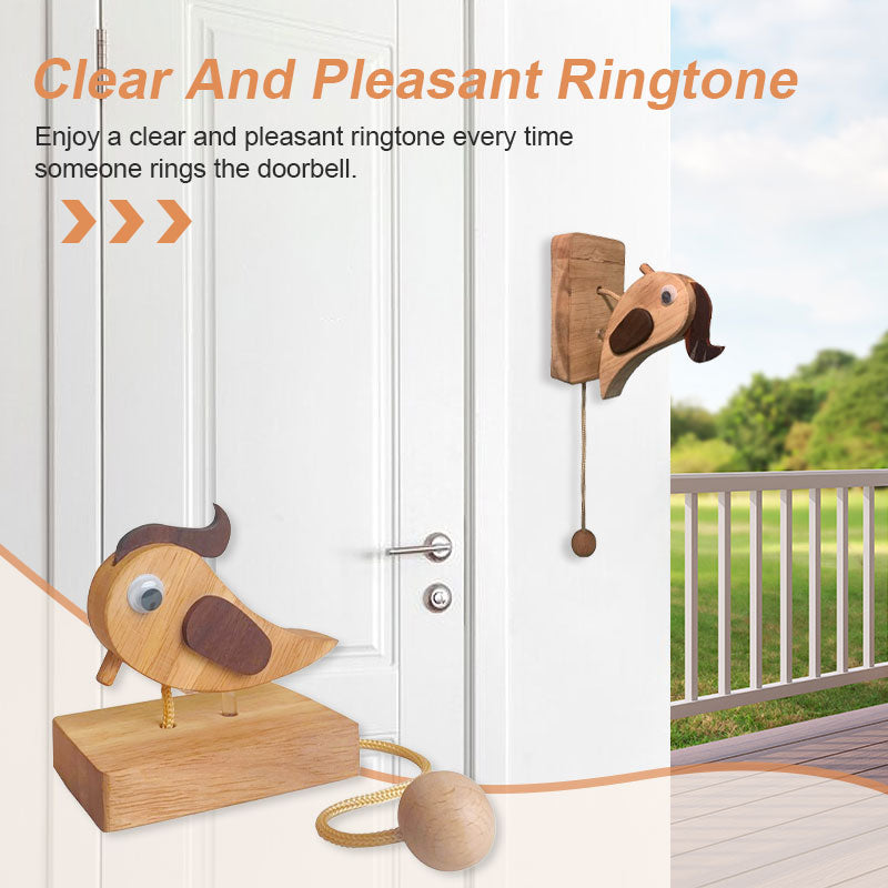 Specht Türklingel | Handgefertigtes Holzdesign | Nostalgisch & Kinderfreundlich