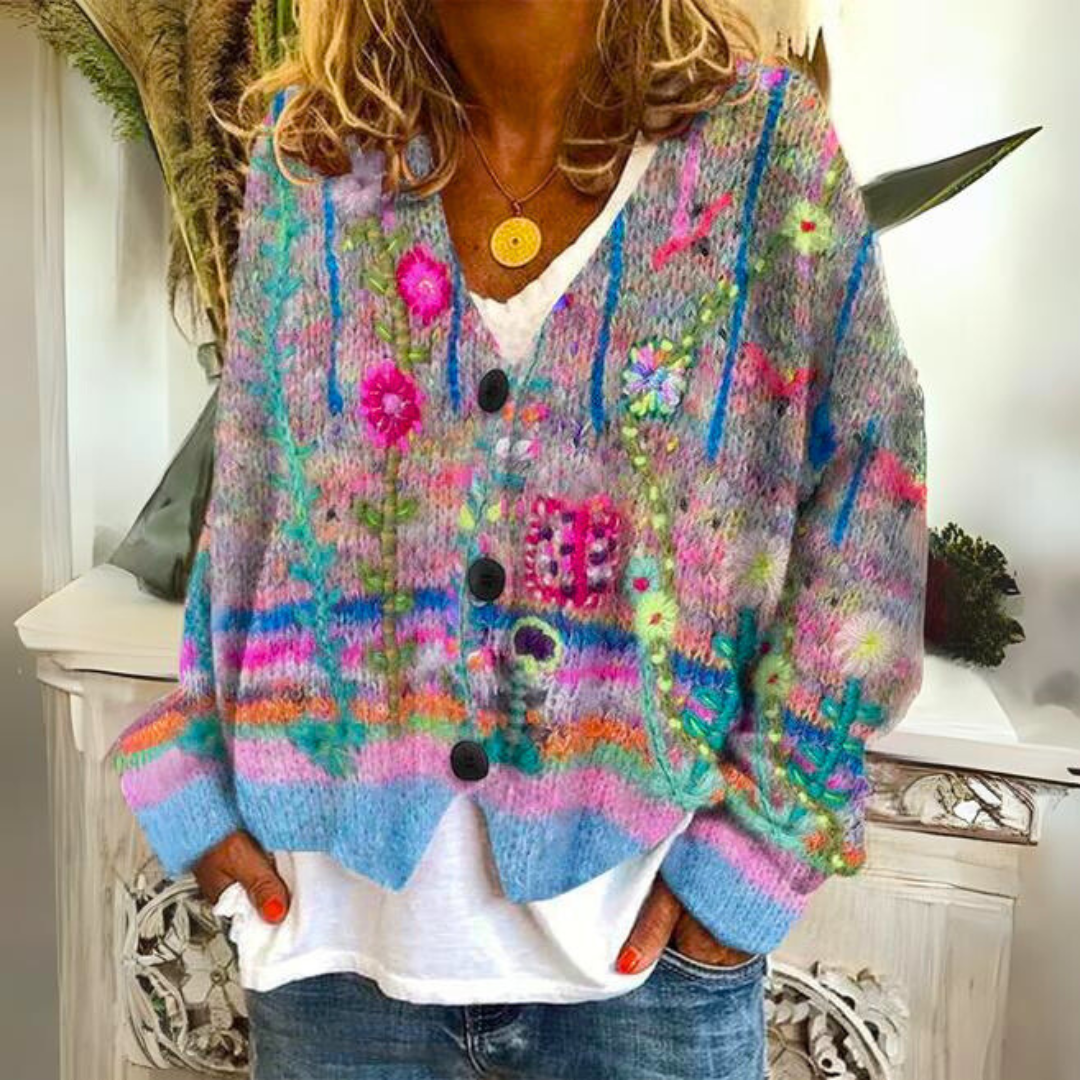 Hanna Modische Strickjacke für kalte Jahreszeiten
