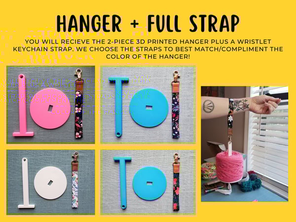 Tragbarer Garnhalter | Drehbare Spindel | Holz & BPA-freier Kunststoff | YarnMate