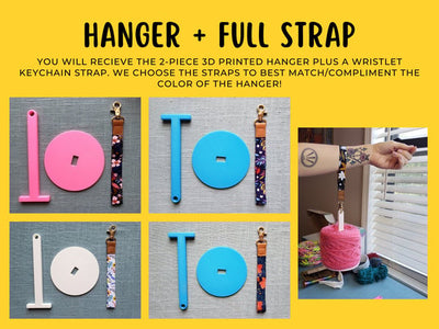 Tragbarer Garnhalter | Drehbare Spindel | Holz & BPA-freier Kunststoff | YarnMate