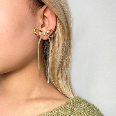 Gisselle™ Elegante Kette Schleife Ohrring